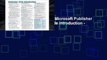 F.R.E.E [D.O.W.N.L.O.A.D] Microsoft Publisher 2016 Quick Reference Guide Introduction - Windows