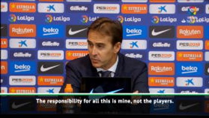 I'm responsible for this, not the players - Lopetegui
