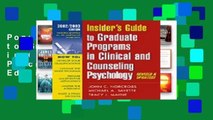 Popular Insider s Guide to Graduate Programs in Clinical Counseling Psychology: 2002/2003 Edition
