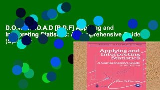 D.O.W.N.L.O.A.D [P.D.F] Applying and Interpreting Statistics: A Comprehensive Guide (Springer