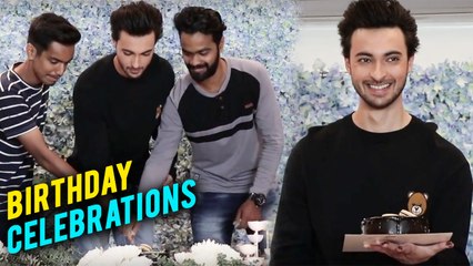 Aayush Sharma Birthday Celebrations And Cake Cutting With The Media