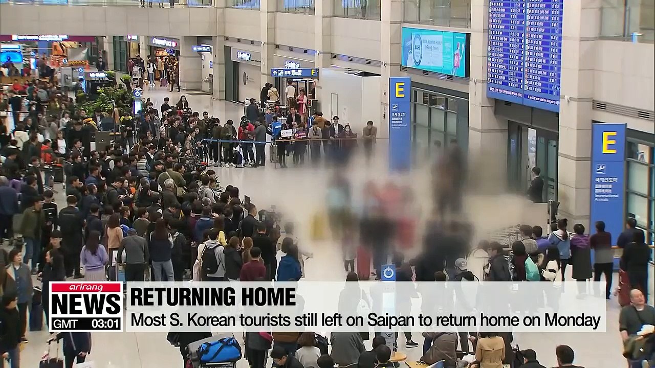 Most S. Korean tourists stranded on Saipan to return home Monday