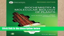 F.R.E.E [D.O.W.N.L.O.A.D] Biochemistry and Molecular Biology of Plants [P.D.F]