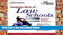 F.R.E.E [D.O.W.N.L.O.A.D] Complete Book of Law Schools, 2003 Edition (Princeton Review: Best Law