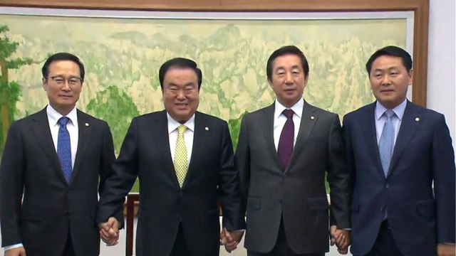 문 의장·3당 원내대표 회동...특별재판부·'고용 세습' 공방 / YTN