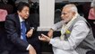 PM Modi and Japanese counterpart Shinzo Abe take express train to travel to Tokyo | OneIndia News