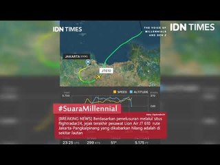 Jejak Terakhir Pesawat Lion Air JT610 Menurut Flightradar24
