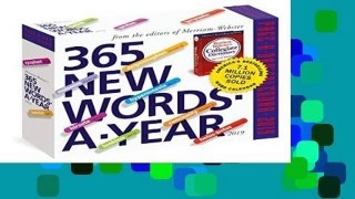 Best product  365 New Words-A-Year Page-A-Day Calendar 2019