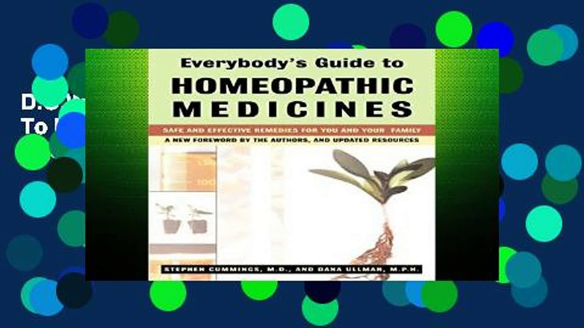 Download Pdf Everybodys Guide To Homeopathic - 