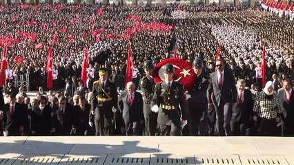 Cumhurbaşkanı Erdoğan ve beraberindeki heyet Anıtkabir'i ziyaret etti - ANKARA