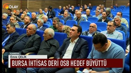 Bursa İhtisas Deri Osb hedef büyüttü
