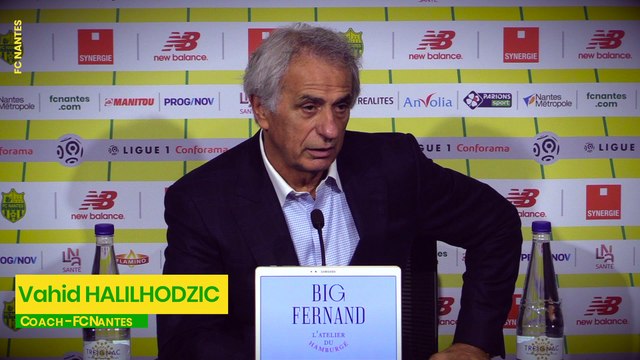 Vahid Halilhodzic avant Montpellier - FC Nantes