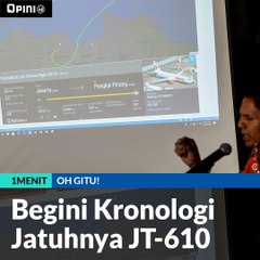 #1MENIT | Begini Kronologi  Jatuhnya JT-610