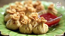 पनीर पोटली - Paneer Potli Recipe In Marathi - Potli Samosa - Crispy Snack Recipe - Archana