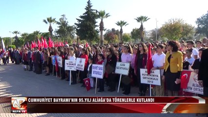 Cumhuriyet Bayramı’nın 95.Yılı Aliağa’da Törenlerle Kutlandı