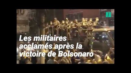 Download Video: Au Brésil, l'armée acclamée dans les rues après la victoire de Bolsonaro