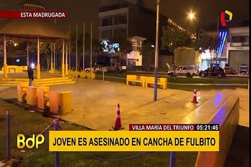 VMT: joven es asesinado de un balazo en cancha de fulbito