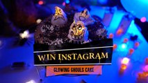 Halloween Party Host? Win Instagram with glowing ghouls chocolate cake