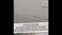 Intempéries: 28 départements en vigilance orange neige-verglas
