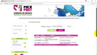 Significado de eventos de rastreo de Correos de Mexico