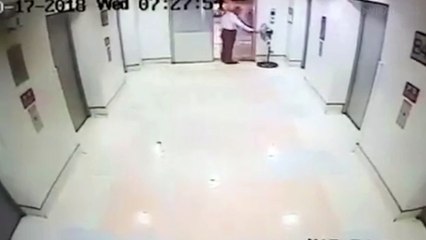 SUV Crashes Through Hospital Door