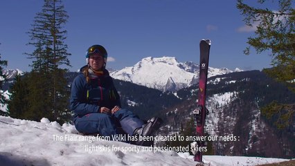 Ski VOLKL Flair 76 [ Pack NOIR LADY ] 2018 - 2019