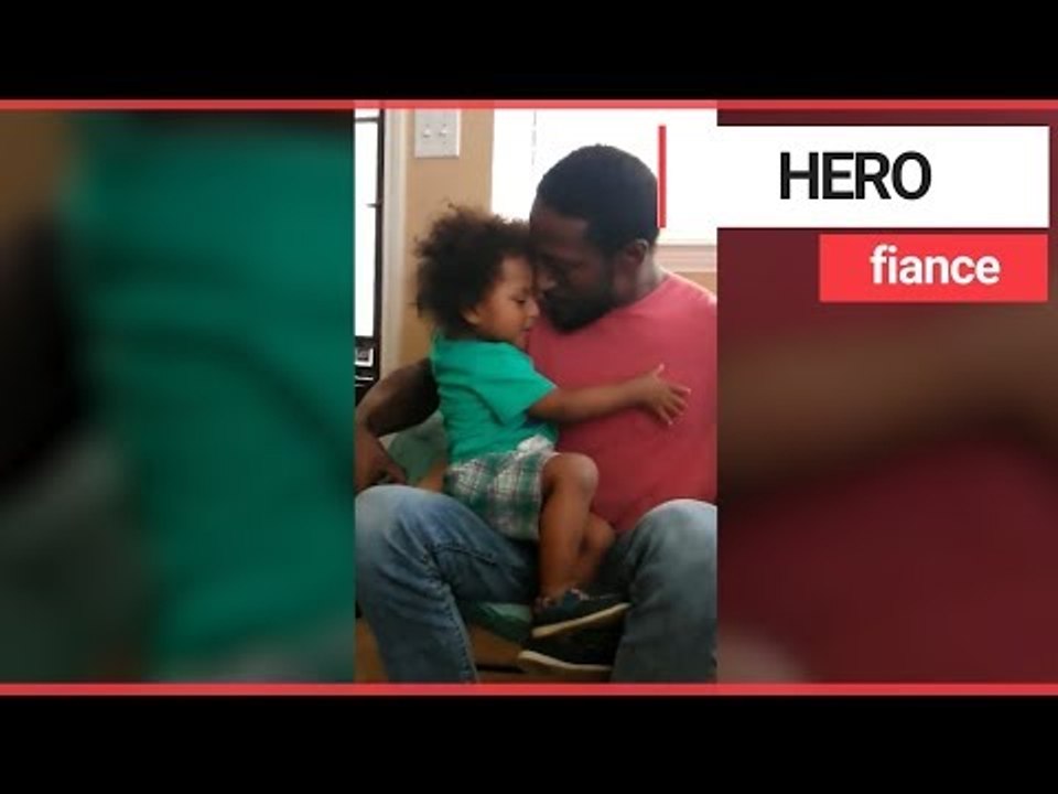 Dad kisses son for final time before he drowned saving fiance's daughter | SWNS TV