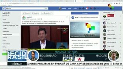 Asegura candidato del PT que Bolsonaro no representa cambio en Brasil
