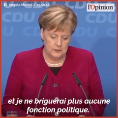 Video herunterladen: Angela Merkel annonce qu’elle quittera la chancellerie à la fin de son mandat en 2021