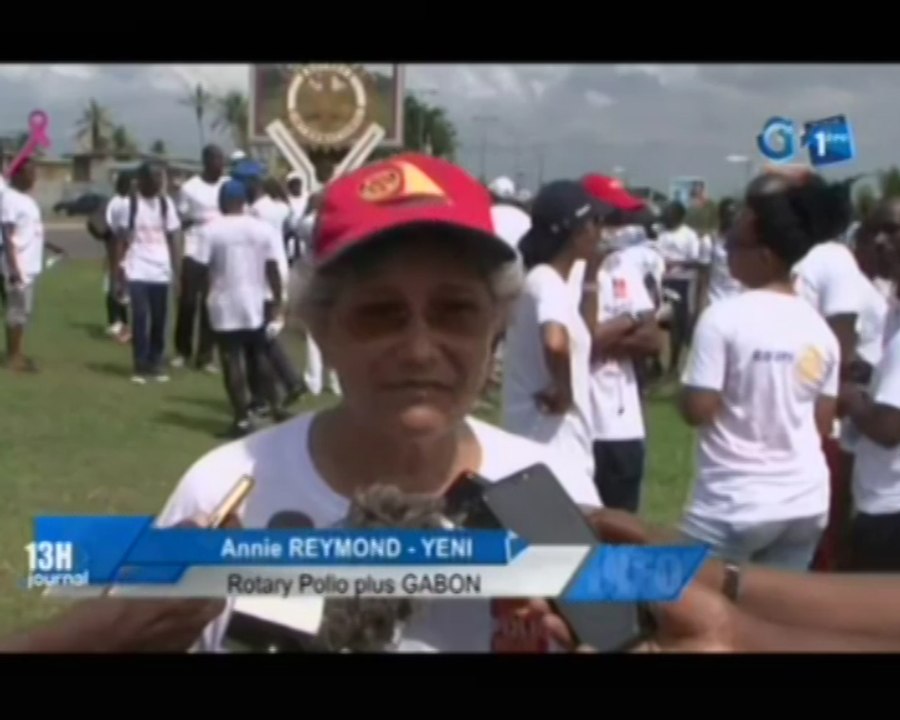 RTG/Marche de sensibilisation pour la lutte contre la Polio organisée par les membres du club Rotary Libreville