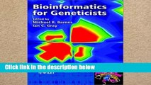 D.O.W.N.L.O.A.D [P.D.F] Bioinformatics for Geneticists (Hierarchical Exotoxicology Mini Series)