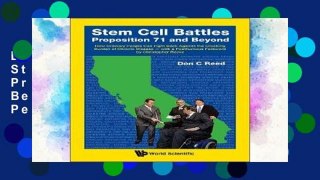 D.O.W.N.L.O.A.D [P.D.F] Stem Cell Battles: Proposition 71 and Beyond - How Ordinary People Can