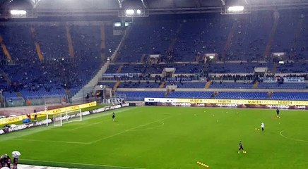 Lazio-Inter, acquazzone sull'Olimpico