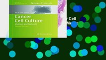 F.R.E.E [D.O.W.N.L.O.A.D] Cancer Cell Culture: Methods and Protocols (Methods in Molecular