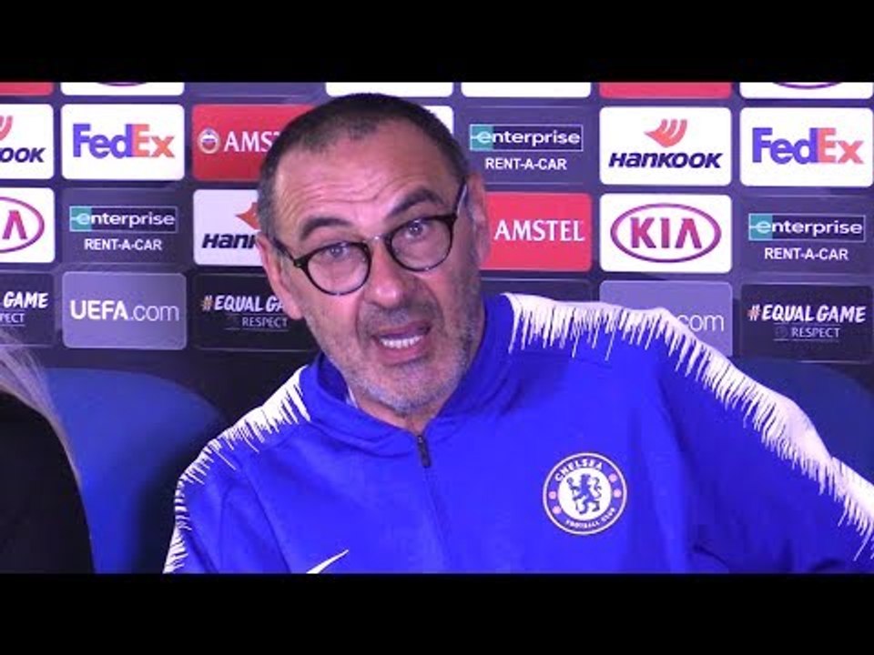 Chelsea 3-1 BATE Borisov - Maurizio Sarri Full Post Match Press Conference - Europa League