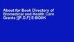 About for Book Directory of Biomedical and Health Care Grants [[P.D.F] E-BO0K E-P.U.B K.I.N.D.L.E]