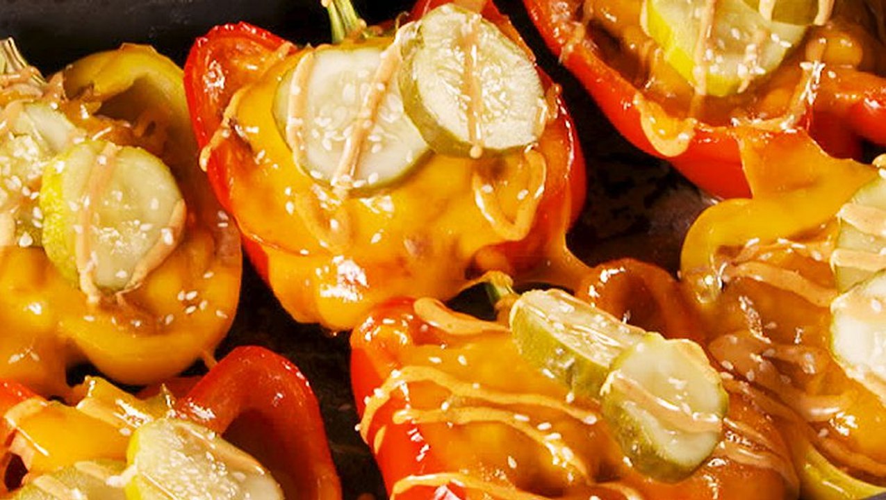 Make These Stuffed Peppers When You're Craving A Cheeseburger