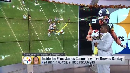 NFL-N-Motion: James Conner's great field vision vs. Browns