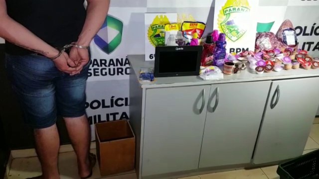 Homem é detido com produtos furtados de supermercado