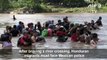 Honduran migrants brave Suchiate River crossing in Guatemala