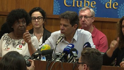 Haddad deseja sucesso e boa sorte a Bolsonaro