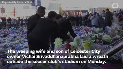 Family Lay Wreath At UK Stadium After Leicester Owner Killed In Helicopter Crash