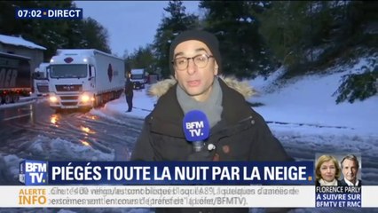 Dans la Loire, une partie de la RN88 toujours fermée à cause de la neige ce matin