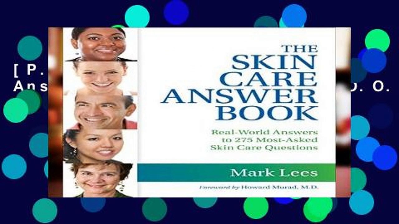 [P.D.F] The Skin Care Answer Book [A.U.D.I.O.B.O.O.K]