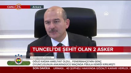 Tunceli'de donarak şehit olan iki asker