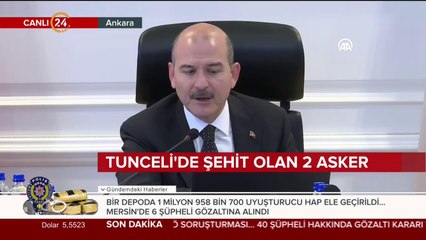 Tunceli'de donarak şehit olan iki asker