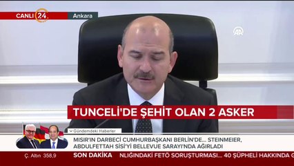 Tunceli'de donarak şehit olan iki asker