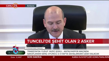 Tunceli'de donarak şehit olan iki asker