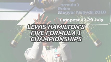 Lewis Hamilton's five F1 championships