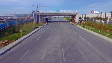 Tarifeli seferlere başlayan İstanbul Havalimanı havadan görüntülendi